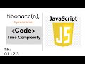 Fibonacci Function Recursion in JavaScript and Time Complexity explained.