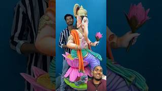 Deva Shree Ganesh❤️🥰 | how to colour Ganesh idol made of clay #ganpati_bappa #colouring_ganpati_idol