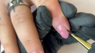 Nail technique tutorial *watch me work* Effortless acrygel overlay \u0026 Spectra Shades gel polish