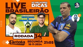 LIVE HJP - Rodada 34 com Zuken FC e Canal Especialista: Dicas de Mitagem!