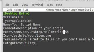 Executable icon, file. Linux Mint. How to create.