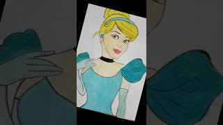 Cinderella painting 🎨#trendingshorts #viral#loveforart#trends#shortsvideo