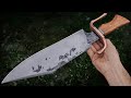 I Made a BIG BOY Bowie Knife From Scratch!