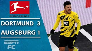 Erling Haaland misses penalty, but Borussia Dortmund beats Augsburg | ESPN FC Bundesliga Highlights