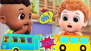 Ten Little Buses 🚌 | Number Song for Kids | Blue Fish Sing Along2 | Nursery Rhymes