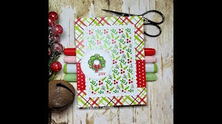 Holiday Postage Sampler Christmas Card | Inky Paws Challenge 240
