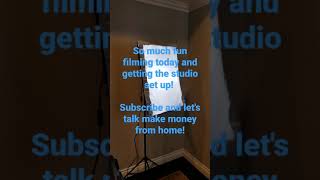 setting up a temporary YouTube studio. Let's make money online together!💪 #shorts