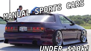 11 BEST Manual Sports Cars For Ballin On A Budget!!