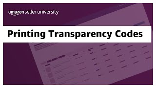 Printing Transparency Codes