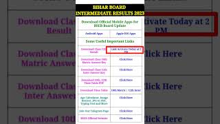 BIHAR BOARD INTERMEDIATE RESULTS 2023 #result #12thresult #bseb #intermediate