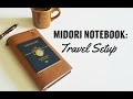 Camel Midori Notebook: Travel Journal Setup