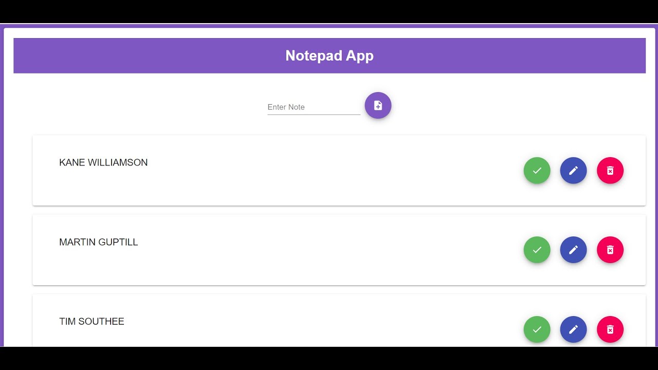 React.js Project To Build TODO List Notes CRUD Web App Using Material ...