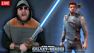 JEDI KNIGHT CAL KESTIS EVENT + UNLOCK LIVE - 7 STAR GAMEPLAY TESTING - STAR WARS: GALAXY OF HEROES