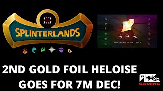 2ND GOLD FOIL HELOISE GOES FOR 7M DEC! (SPLINTERLANDS)