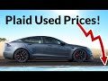 Tesla Model S Plaid Used Prices Are Crazy Low Right Now! Super Car Acceleration For Under $50k!!