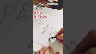 【クロッキー練習】動物の動画を見ながら描いたら最後こうなりました #shorts