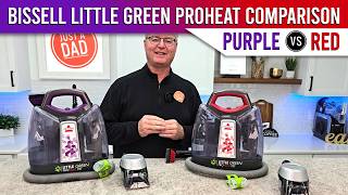 BISSELL Little Green Proheat Portable Pet Spot Cleaner Purple vs Red COMPARISON