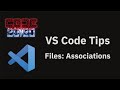 VS Code tips — Changing the language mode for a file extension