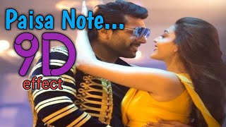 Paisa Note || 9D || Surrounding Effect Song || USE HEADPHONES 🎧 || Comali || Hiphop Tamizha🎧👈😇🔥❤️🎉🤓