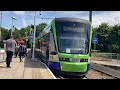 Journey on a London Tramlink from Sandilands to Addington Village. Stadler Variobahn 2556