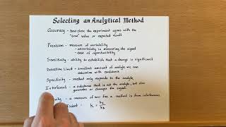 Selecting an analytical method