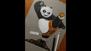 KungFu Panda Colourpencil Sketch | Po | Nikhil Ladwa
