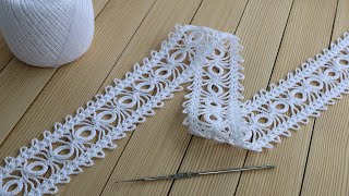 КРУЖЕВО КРЮЧКОМ простое вязание для начинающих МАСТЕР-КЛАСС How to Crochet Lace Tape Ribbon