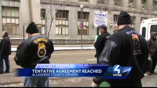 Snow plow drivers avoid strike with tentative agreement on new contract
