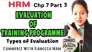 Evaluation of Training Programme| Types of Evaluation-Formative,Process, Outcome & Impact Evaluation