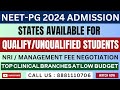 NEET-PG 2024 | LOW SCORE STUDENTS OPTIONS | ZERO PERCENTILE POSSIBLE OR NOT? | Complete Information