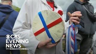 People risk injury at annual cheese rolling event in England