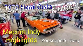 1970 Hemi'cuda & Coronet RT CONVERTIBLE Mecum Indy car auction 1971 Cuda 340 #mopar #automobile