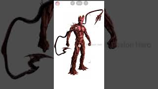 Groot + Spider Carnage #shorts #youtubeshorts #marvel #mcu #dc #groot #carnage #fusion