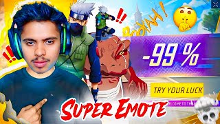 Kakashi \u0026 Super Emote: Monster Truck only challenge in Free Fire MAX