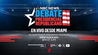 Vea en español el debate presidencial republicano en Miami, Florida