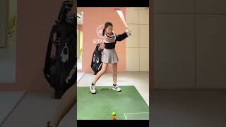 Beautiful swing💕@bangdasol_daily #golf #shorts