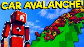 I Created an Insane Car Avalanche for Ragdolls in Fun With Ragdolls The Game!