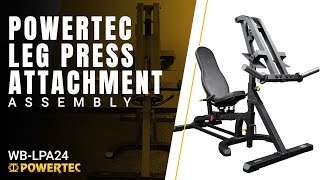 Powertec Leg Press Attachment |  WB-LPA24 Assembly Build | Official Video