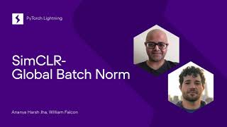SimCLR - Global batch-normalization