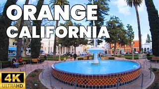 Walk Tour 4K | Plaza Historic District, Orange, California, USA | Family Hiking Adventures | 2024