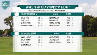 Senior Country Cup - Yorke Peninsula v Barossa \u0026 Light