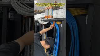 How to Neatly Manage and Organize Network Cables Inside a Rack Cabinet?