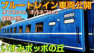 【ポッポの丘】ブルートレイン車両公開 ~ 国鉄24系 客室 オロネ24-2 A寝台 オハネフ24-2 B寝台（千葉県いすみ市）