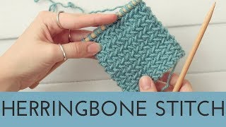 How to Knit the Herringbone Stitch