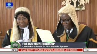 Edo Assembly Leadership: Lawmakers Swear In First Female Speaker