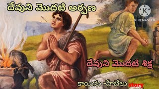 కాయిను - హేబేలు// దేవుని మొదటి అర్పణ //Telugu bible storys//#bible #jesuschrist #iforgod