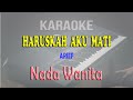 HARUSKAH AKU MATI ll KARAOKE ll ARIEF ll NADA WANITA B MINOR