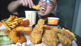 POPEYE'S FRIED CHICKEN Eating Session