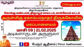 அடிகளாருடன் அருளுலா | அருள்மிகு ஏகாம்பரநாதர் திருக்கோயில் | மரப்பாளையம் | 21.02.2025