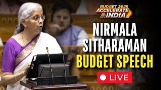 Nirmala Sitharaman Budget Speech LIVE | Nirmala Sitharaman Today Speech LIVE | Budget 2025 LIVE